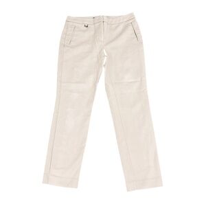 Adrianna Papell Beige stretchy casual cropped pants size 4